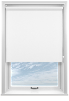 Toulouse (Blackout), Textured White - Roller Blind